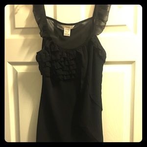 Black sheer top NWOT